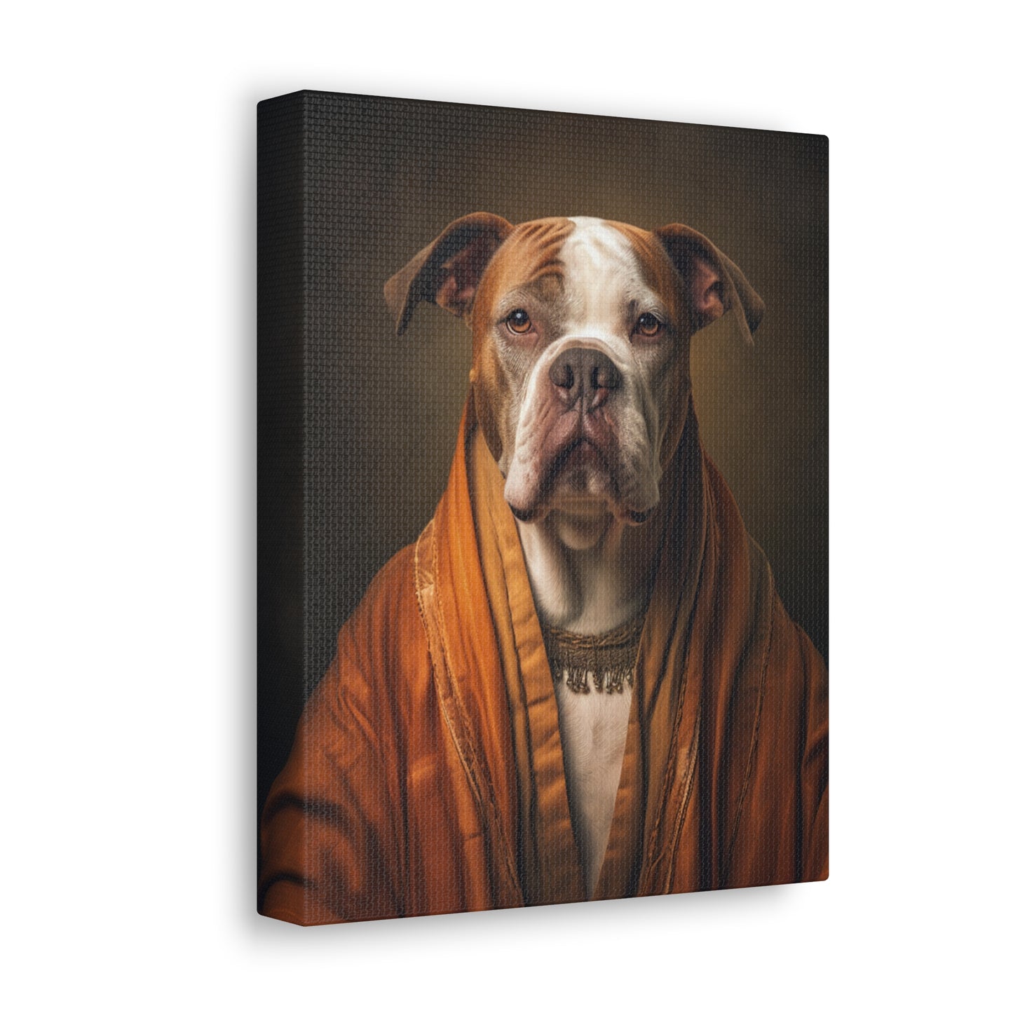 Bulldog  - Monk - Pet Portrait Canvas