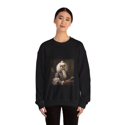 Pekingese - 18th Century Composer - Pet Portrait Unisex Crewneck Sweatshirt