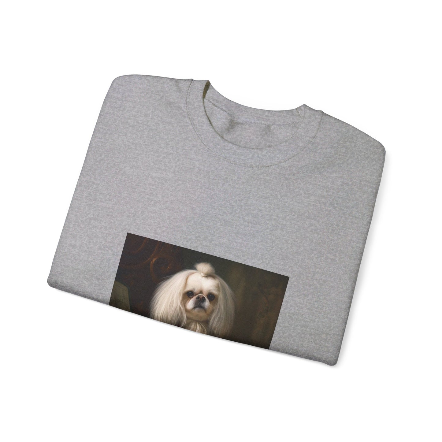 Pekingese - 18th Century Composer - Pet Portrait Unisex Crewneck Sweatshirt