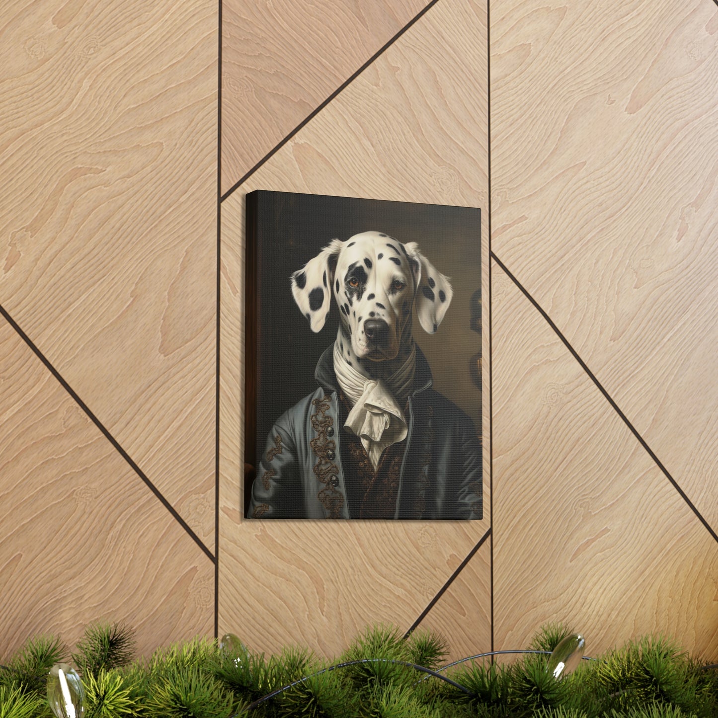 Dalmatian - 19th Century Writer - Pet Portrait Canvas