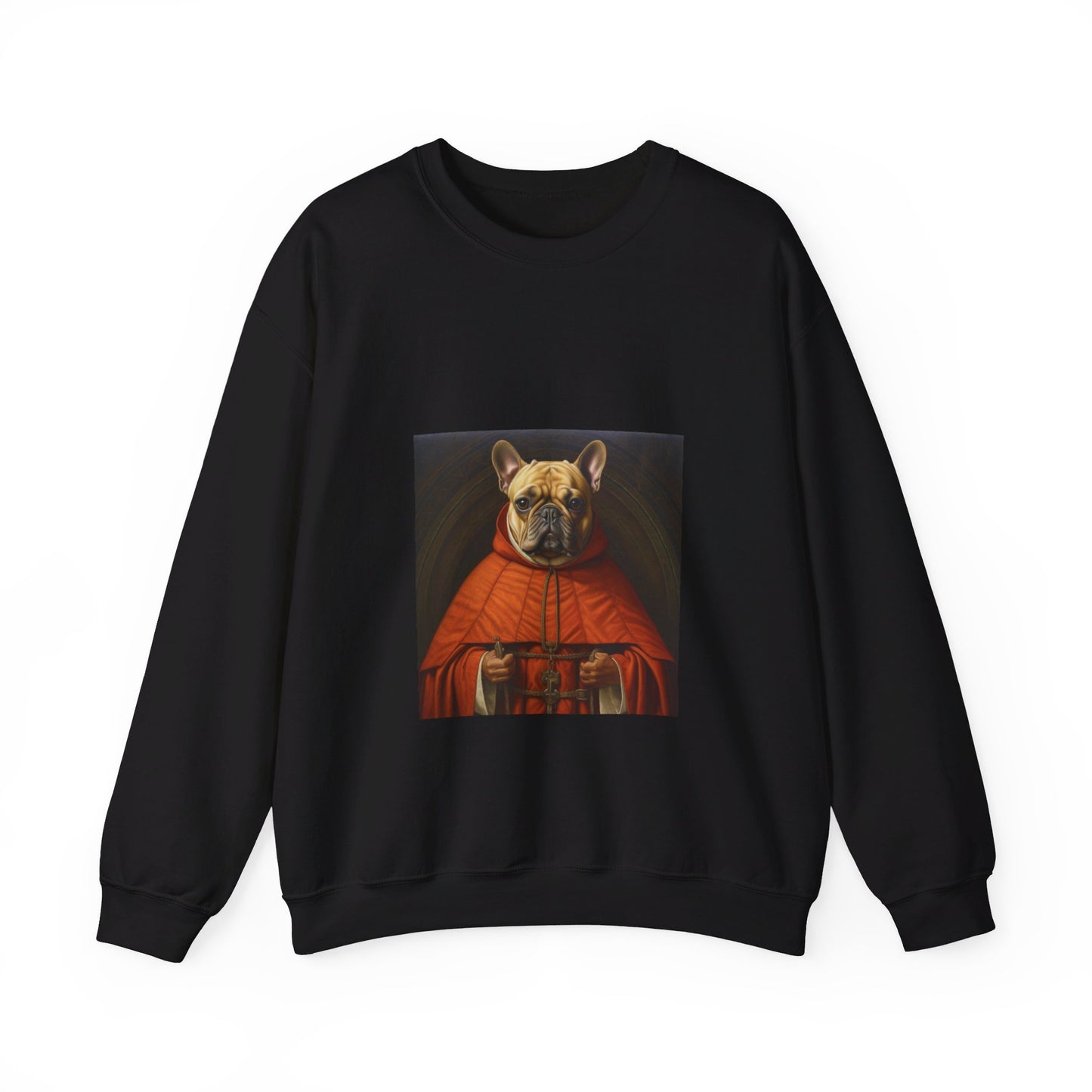 French Bulldog - 11th Century Friar - Pet Portrait Unisex Crewneck Sweatshirt