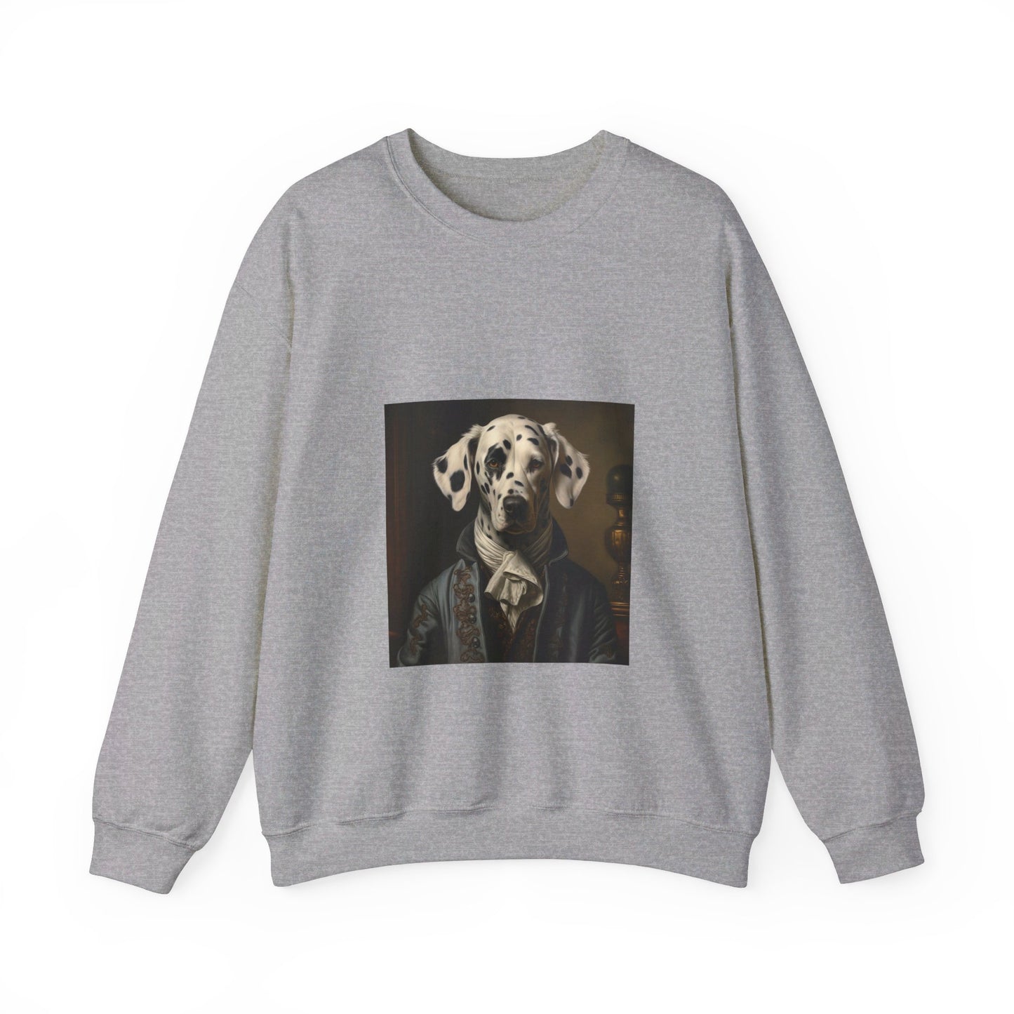 Dalmatian - 19th Century Writer - Pet Portrait Unisex Crewneck Sweatshirt