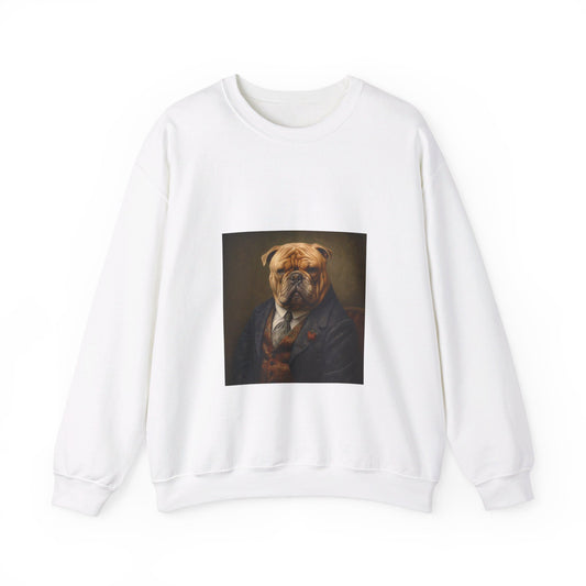 Mastiff - 20th Century Mobster - Pet Portrait Unisex Crewneck Sweatshirt