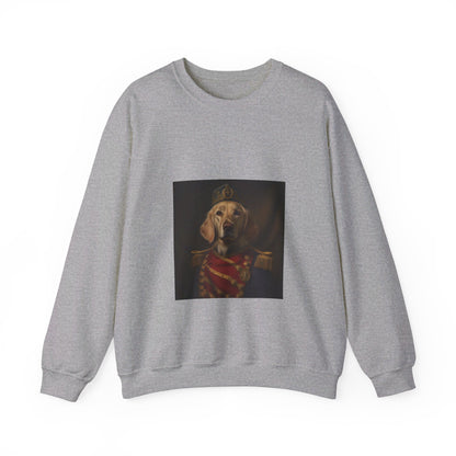 Golden Retriever - 14th Century Naval Officer - Pet Portrait Unisex Crewneck Sweatshirt