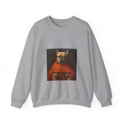 French Bulldog - 11th Century Friar - Pet Portrait Unisex Crewneck Sweatshirt