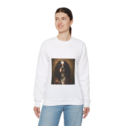 Cavalier King Charles Spaniel - 20th Century Rockstar - Pet Portrait Unisex Crewneck Sweatshirt