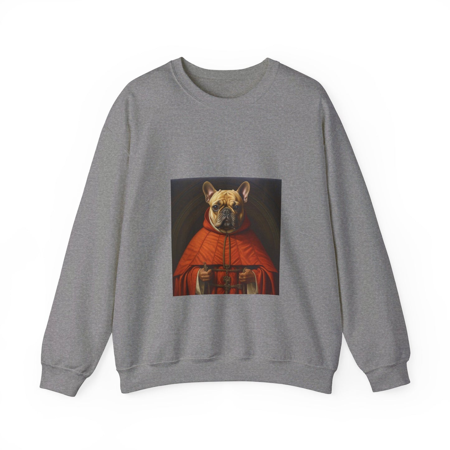 French Bulldog - 11th Century Friar - Pet Portrait Unisex Crewneck Sweatshirt