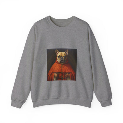 French Bulldog - 11th Century Friar - Pet Portrait Unisex Crewneck Sweatshirt