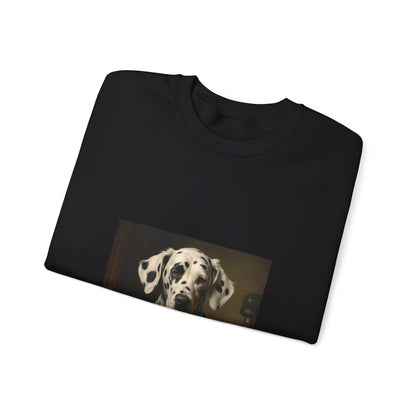 Dalmatian - 19th Century Writer - Pet Portrait Unisex Crewneck Sweatshirt