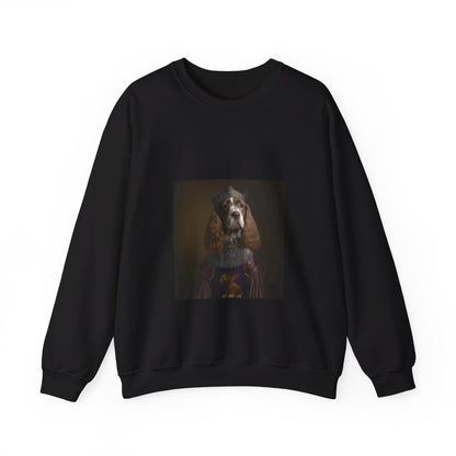 Cocker Spaniel - 15th Century Knight - Pet Portrait Unisex Crewneck Sweatshirt