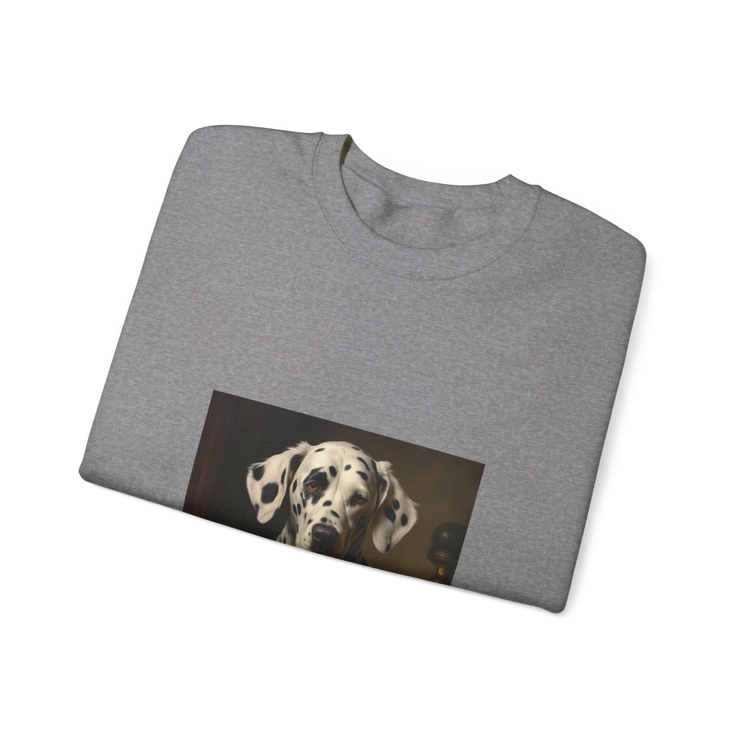 Dalmatian - 19th Century Writer - Pet Portrait Unisex Crewneck Sweatshirt