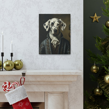 Dalmatian - 19th Century Writer - Pet Portrait Canvas