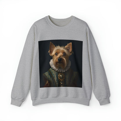 Yorkshire Terrier - 16th Century Playwright - Pet Portrait Unisex Crewneck Sweatshirt