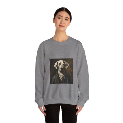 Dalmatian - 19th Century Writer - Pet Portrait Unisex Crewneck Sweatshirt