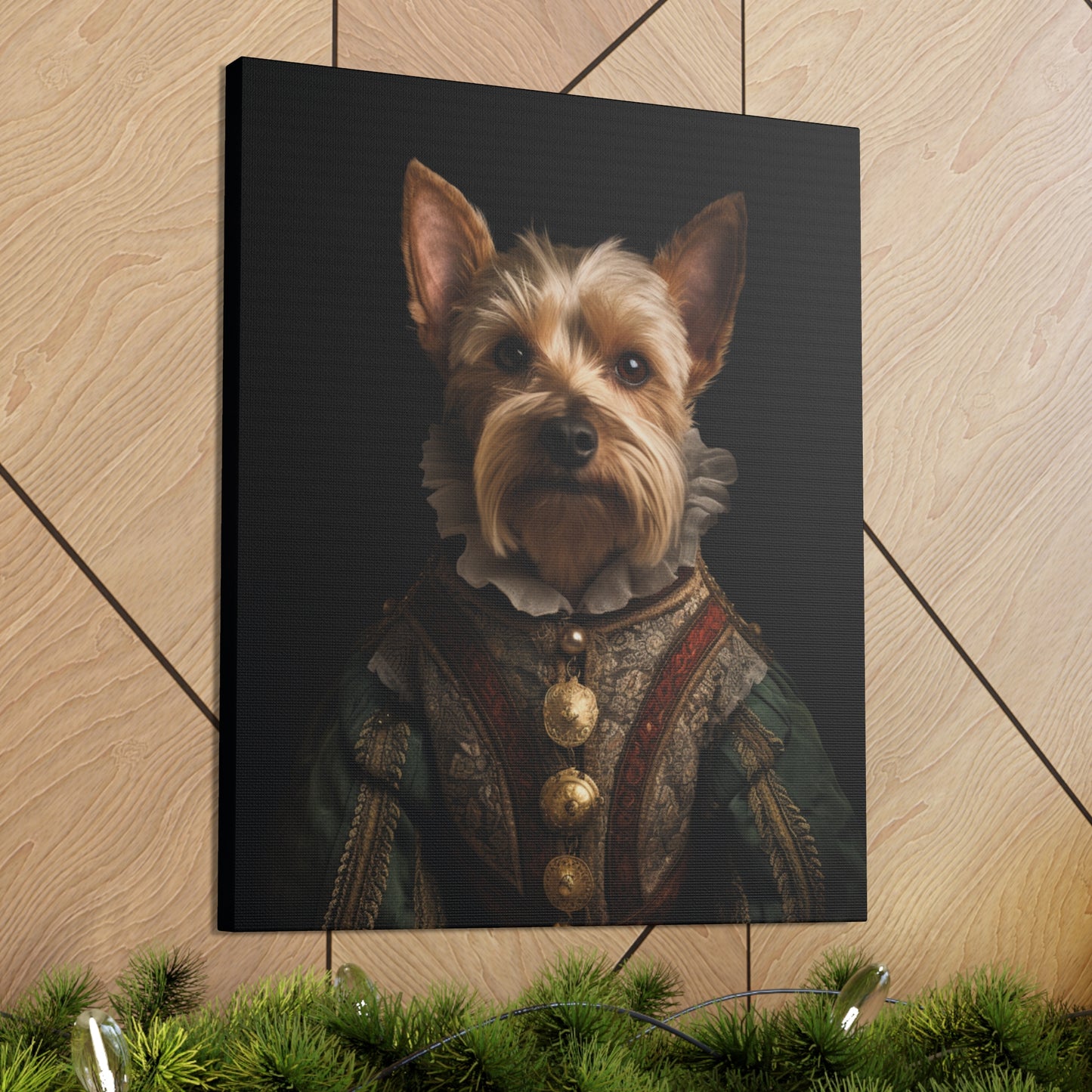 Yorkshire Terrier  - 16th Century Playwright - Pet Portrait Canvas