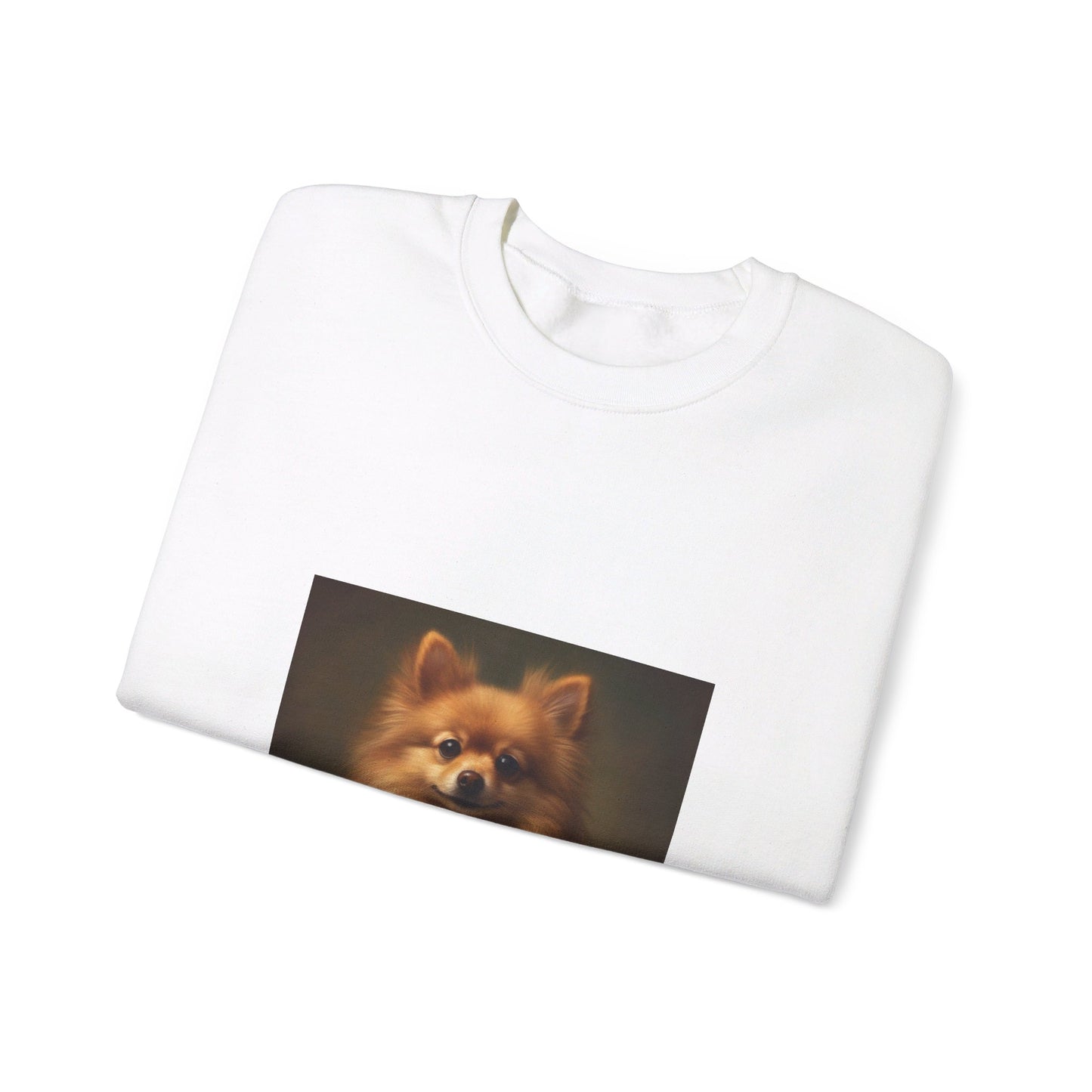 Pomeranian - 20th Century Soccer Player - Pet Portrait Unisex Crewneck Sweatshirt