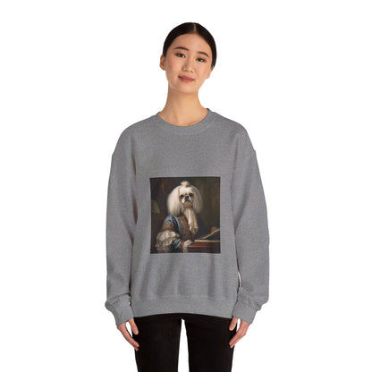 Pekingese - 18th Century Composer - Pet Portrait Unisex Crewneck Sweatshirt