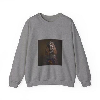 Cocker Spaniel - 15th Century Knight - Pet Portrait Unisex Crewneck Sweatshirt