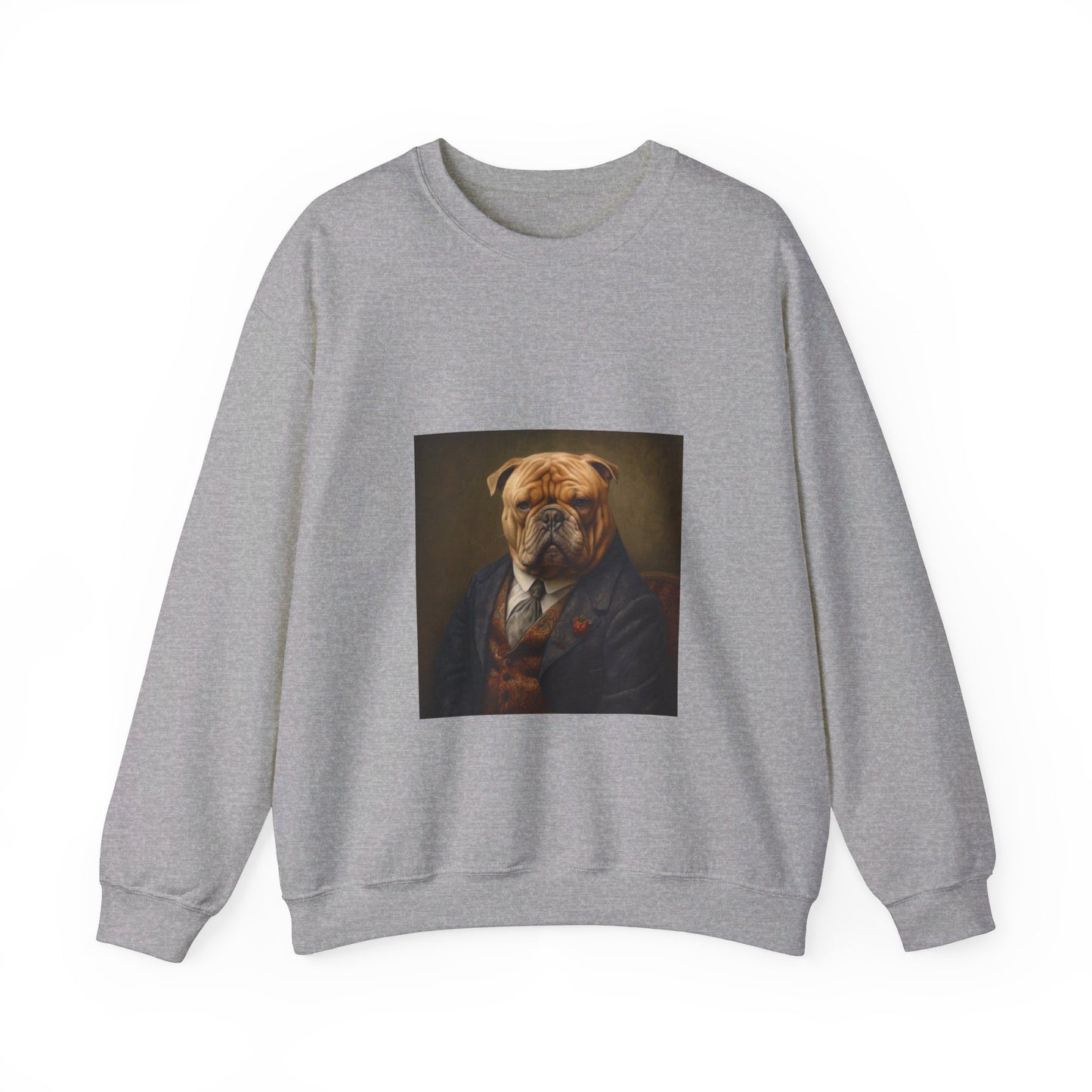 Mastiff - 20th Century Mobster - Pet Portrait Unisex Crewneck Sweatshirt