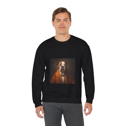 Bulldog - Monk - Pet Portrait Unisex Crewneck Sweatshirt