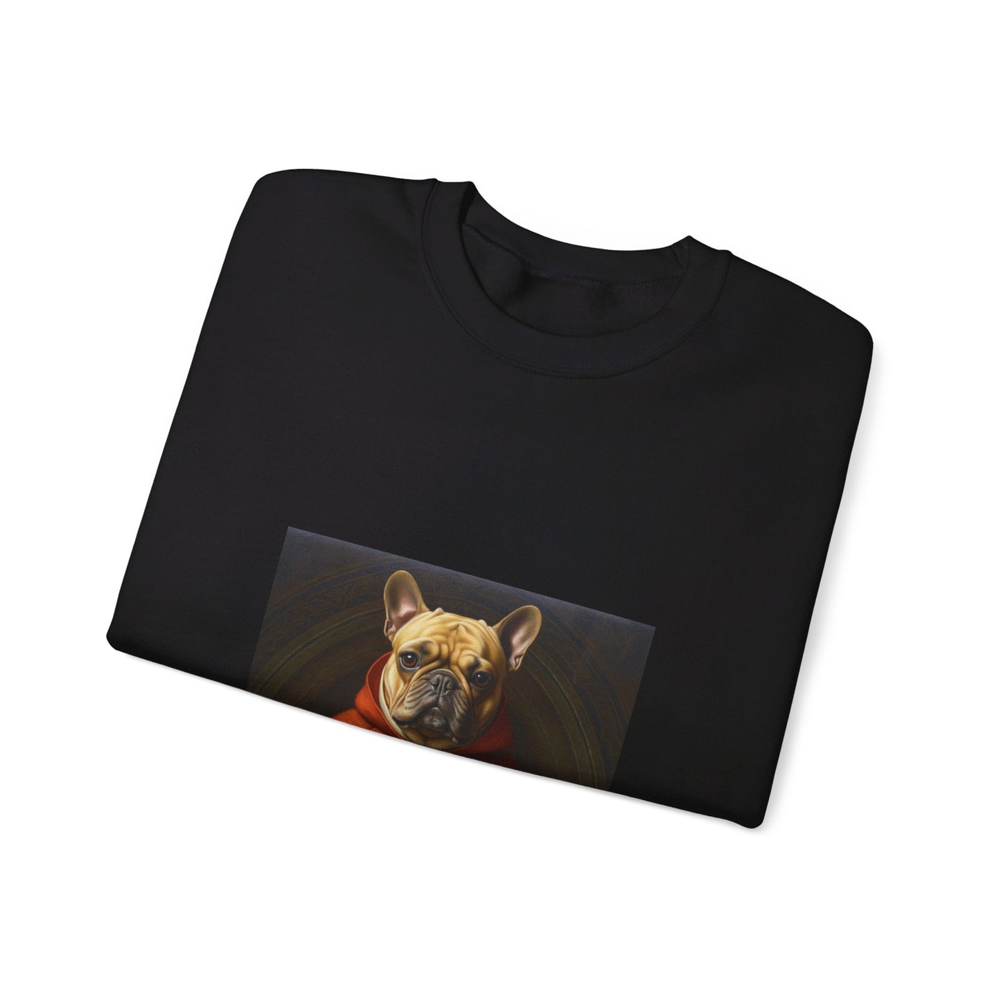 French Bulldog - 11th Century Friar - Pet Portrait Unisex Crewneck Sweatshirt