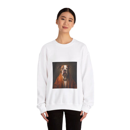 Bulldog - Monk - Pet Portrait Unisex Crewneck Sweatshirt