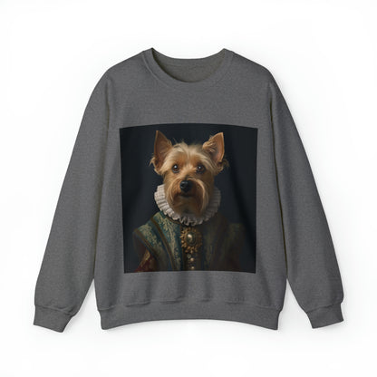 Yorkshire Terrier - 16th Century Playwright - Pet Portrait Unisex Crewneck Sweatshirt